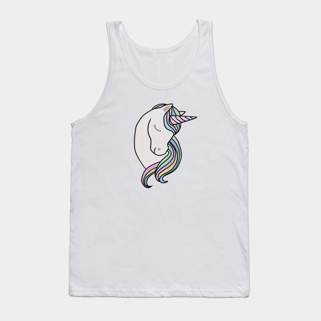 Majestic Unicon Rainbow Tank Top by dukito